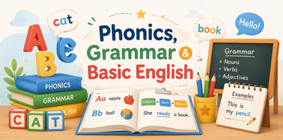 自然拼读、语法、基础英语